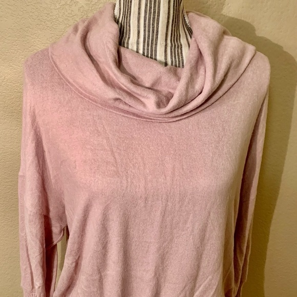 NWT Hippie Rose Sweater Large Cowl Neck Drawstring Waist Super Soft Ribbed Cuffs - Picture 2 of 13